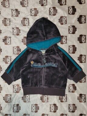 $1 | NB | Velour "Mini Hockey" Zip‑Up Hoodie